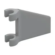 Flag 2 x 2 Trapezoid with Flared Area between Clips, Light Bluish Gray
