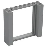 Door Frame Double 2 x 8 x 6, Light Bluish Gray