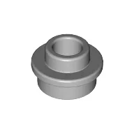 Plate Round 1 x 1 with Open Stud, Light Bluish Gray