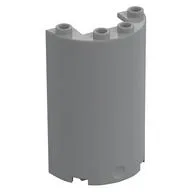 Cylinder Half 2 x 4 x 5 with 1 x 2 cutout, Light Bluish Gray