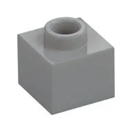 Plate 1 x 1 x 2/3 with Open Stud, Light Bluish Gray