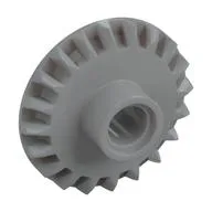 Technic Gear 20 Tooth Bevel with Pin Hole, Light Bluish Gray