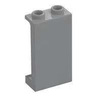 Panel 1 x 2 x 3 [Side Supports / Hollow Studs], Light Bluish Gray