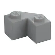 Brick Wedged 2 x 2 Facet, Light Bluish Gray