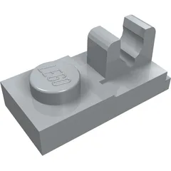 Plate Special 1 x 2, Top Clip [Split], Light Bluish Gray