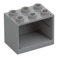 Cupboard 2 x 3 x 2 with Hollow Studs, Light Bluish Gray