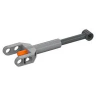 Technic Linear Actuator Mini with Dark Bluish Gray Head and Orange Axle, Light Bluish Gray