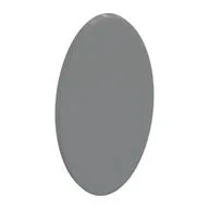 Shield Ovoid with Grip [Plain], Light Bluish Gray