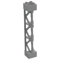 Support 2 x 2 x 10 Girder Triangular Vertical - Type 4 - 3 Posts, 3 Sections, Light Bluish Gray