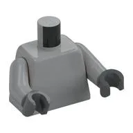 Torso, Light Bluish Gray Arms, Dark Bluish Gray Hands [Plain], Light Bluish Gray
