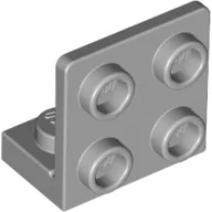 Bracket 1 x 2 - 2 x 2 Inverted, Light Bluish Gray