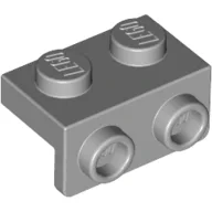 Bracket 1 x 2 - 1 x 2, Light Bluish Gray