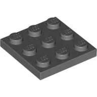 Plate 3 x 3, Dark Bluish Gray