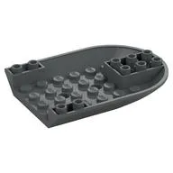 Aircraft Fuselage Curved Forward 6 x 8 Bottom, Dark Bluish Gray