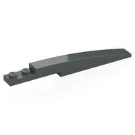 Brick Curved 10 x 1 [Symmetric Inside Ridges], Dark Bluish Gray