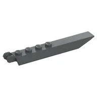 Hinge Plate 1 x 8 Locking with Angled Side Extensions, Squared Plate Underside, 7 Teeth, Dark Bluish Gray