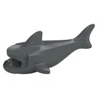 Animal Body Part, Shark Body with Three Gill Slits, Dark Bluish Gray
