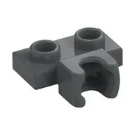 Plate Special 1 x 2 5.9mm Centre Side Towball Socket, Dark Bluish Gray
