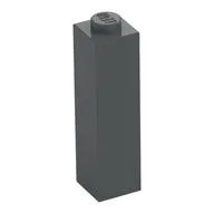 Brick 1 x 1 x 3, Dark Bluish Gray