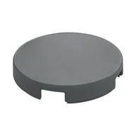 Tile Round 2 x 2 with Bottom Stud Holder, Dark Bluish Gray