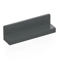 Panel 1 x 4 x 1 with Rounded Corners [Thin Wall], Dark Bluish Gray