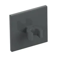 Road Sign Clip-on 2 x 2 Square [Thick Open O Clip], Dark Bluish Gray