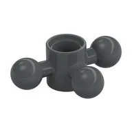 Technic Steering Gear with 3 Towball Joints, Compact, Dark Bluish Gray
