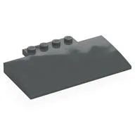Brick Curved 5 x 8 x 2/3, 4 Studs on Top, Dark Bluish Gray