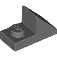 Brick Sloped 45° 2 x 1 with 2/3 Cutout [New Version], Dark Bluish Gray