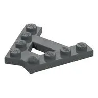 Wedge Plate 4 Stud 45° Angle Plate, Dark Bluish Gray
