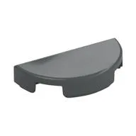 Tile Round 1 x 2 Half Circle, Dark Bluish Gray