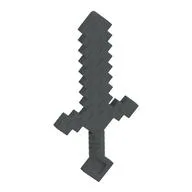 Weapon Sword Blocky, Dark Bluish Gray