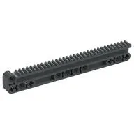 Technic Gear Rack 1 x 14 x 2 with Axle and Pin Holes, Dark Bluish Gray