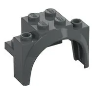 Wheel Arch, Mudguard 4 x 2 1/2 x 2 1/3, Dark Bluish Gray