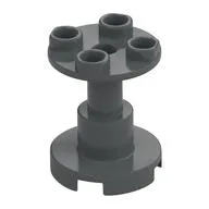 Support Round 2 x 2 x 2 Stand with Reinforced Underside, Dark Bluish Gray