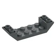 Brick Sloped Inverted 45° 6 x 2 Double with 2 x 4 Recessed, Dark Bluish Gray