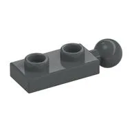 Plate Special 1 x 2 with End Towball, Dark Bluish Gray