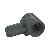 Technic Pin Connector Hub with 1 Axle, Dark Bluish Gray