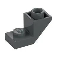 Brick Sloped Inverted 45° 2 x 1 with 2/3 Cutout, Dark Bluish Gray