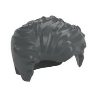 Hair Swept Left Tousled [Plain], Dark Bluish Gray