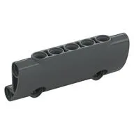 Technic Panel Curved 7 x 3 with 2 Pin Holes through Panel Surface, Dark Bluish Gray