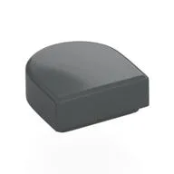 Tile Round 1 x 1 Half Circle, Dark Bluish Gray