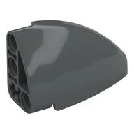 Technic Panel Round Corner 5 x 3 x 2 Left, Dark Bluish Gray