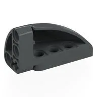 Technic Panel Round Corner 5 x 3 x 2 Right, Dark Bluish Gray