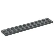 Plate 2 x 12, Dark Bluish Gray