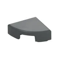 Tile Round 1 x 1 Quarter, Dark Bluish Gray