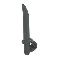 Weapon Sword / Cutlass, Dark Bluish Gray