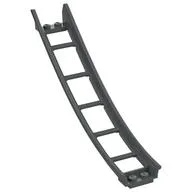 Vehicle Track, Roller Coaster Ramp Large Lower Part, 6 Bricks Elevation, Dark Bluish Gray