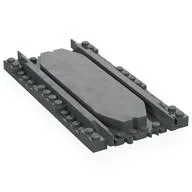 Vehicle Track, Train, Plastic (RC Trains) Straight with Re-Railer, Dark Bluish Gray