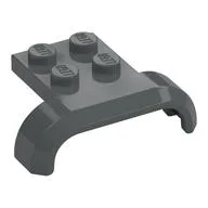 Wheel Arch, Mudguard 3 x 4 with 2 x 2 Plate, Dark Bluish Gray